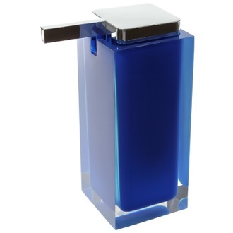 Soap Dispenser Soap Dispenser, Square, Blue, Countertop Gedy RA80-05